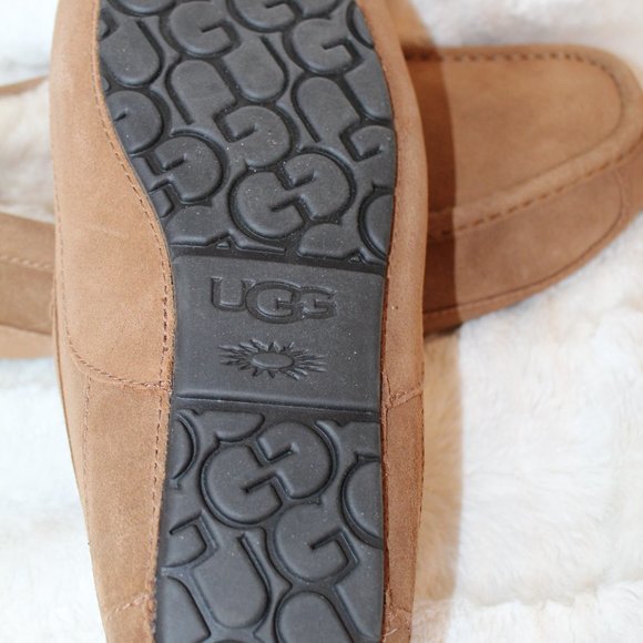 NEW UGG ASCOT MEN\'S SUEDE SLIPPERS CHESTNUT 13 main image 4